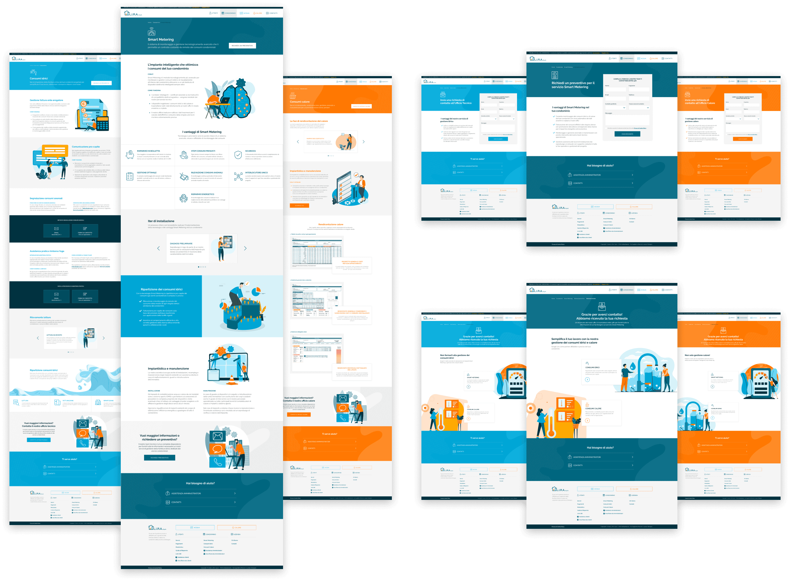 Lead generation funnel for administators based on the service