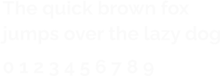 Raleway font: bold weight