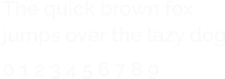 Raleway font: semibold weight